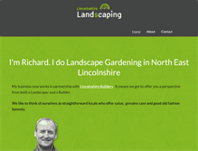 Tablet Screenshot of lincolnshirelandscaping.co.uk